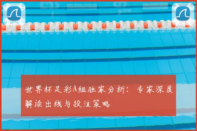 世界杯足彩A组独家分析：专家深度解读出线与投注策略